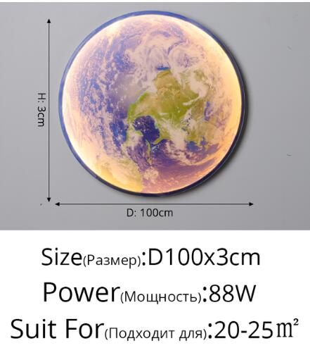 Moon Earth Wall Lamp HOME Decoration