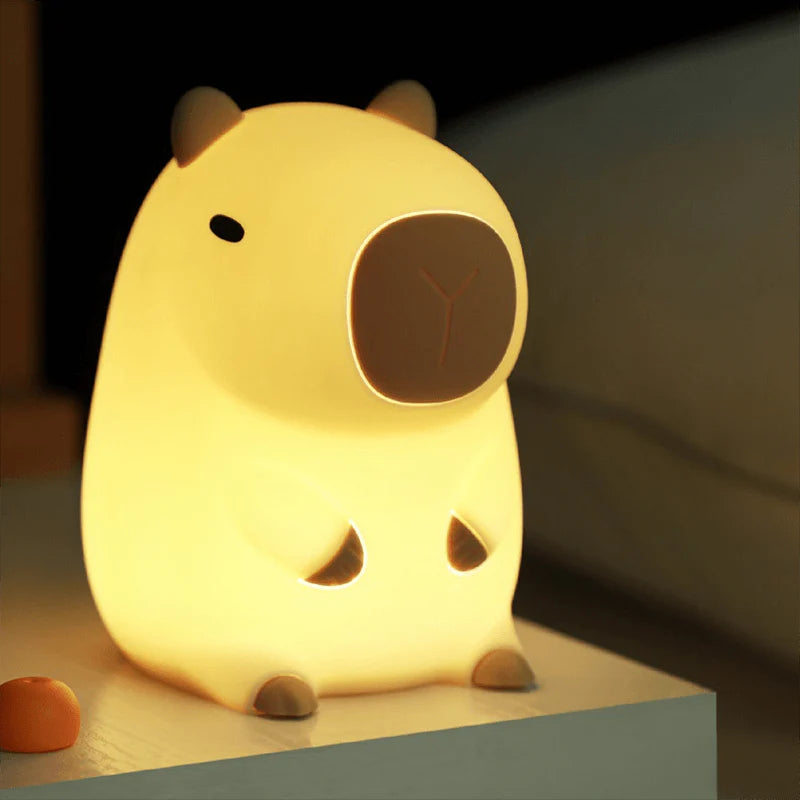 Capybara LED Night Light - Soft, Adjustable Glow for Relaxation and Comfort