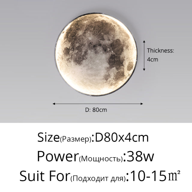 Moon Earth Wall Lamp HOME Decoration