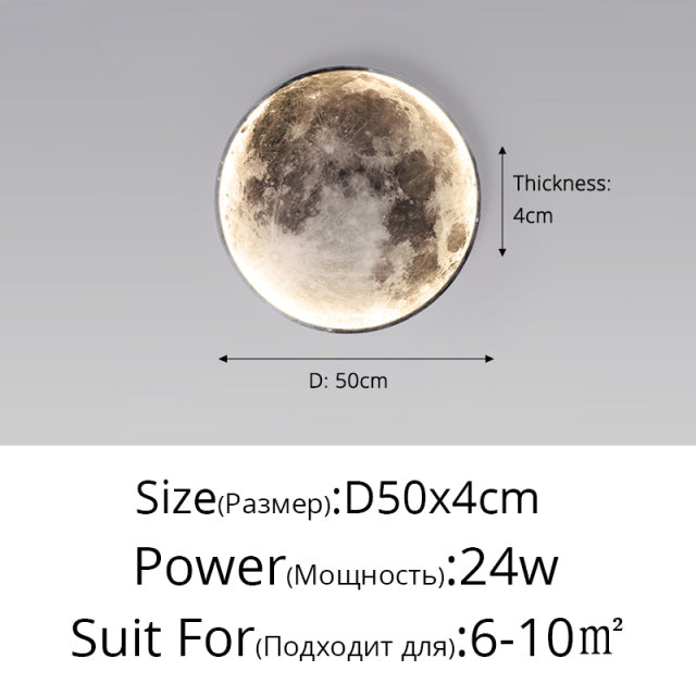 Moon Earth Wall Lamp HOME Decoration