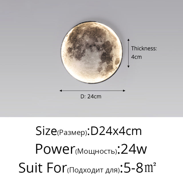 Moon Earth Wall Lamp HOME Decoration