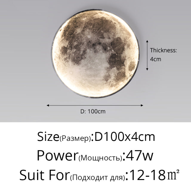 Moon Earth Wall Lamp HOME Decoration