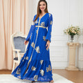 Dress Autumn Women's Fashion New Arrivals Women's Fashion Long-sleeved Foil Stamping Dress
