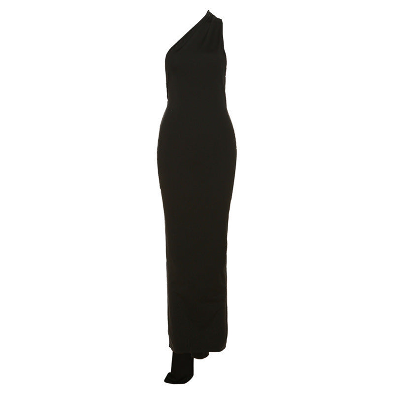 spring and summer new style women's clothing sexy backless halter neck hip-covering slim evening dress for women