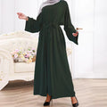 explosive 2-piece dress with belt dubai women's robe suit