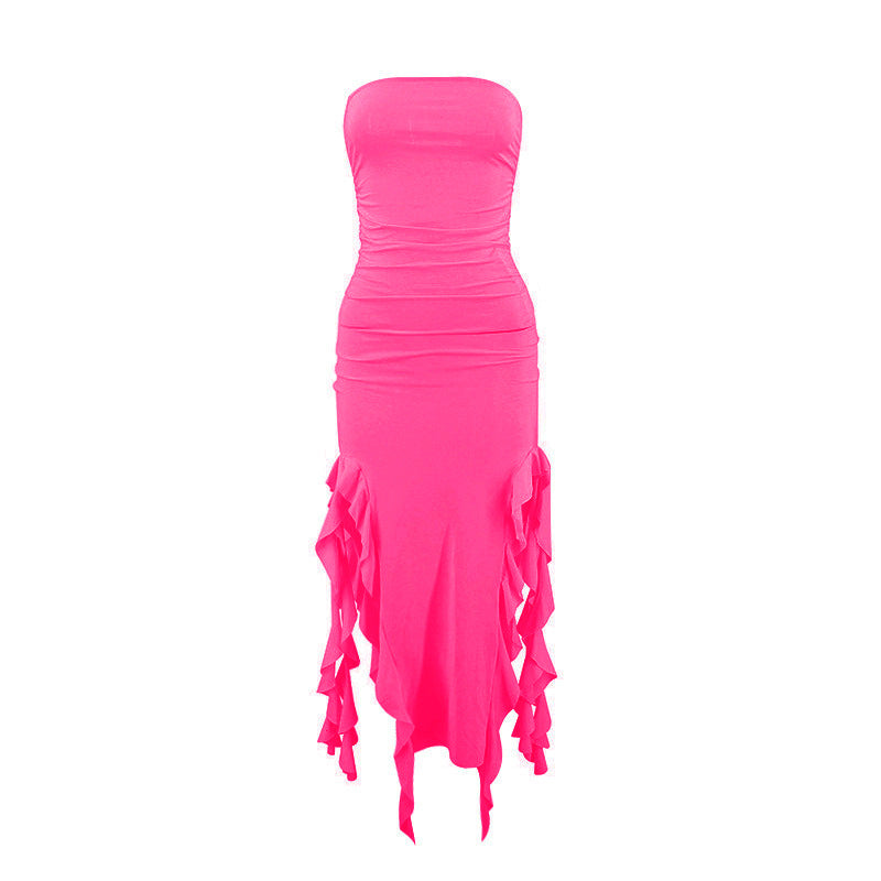 style summer new hot product one-shoulder jellyfish lace dress sexy hottie ur women's clothing