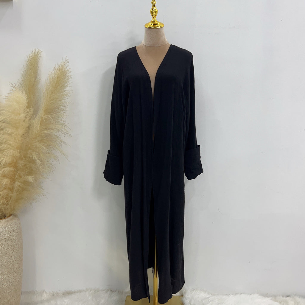 LorDubai Turkey Solid Color Cotton Casual Large Size Cardigan LR600