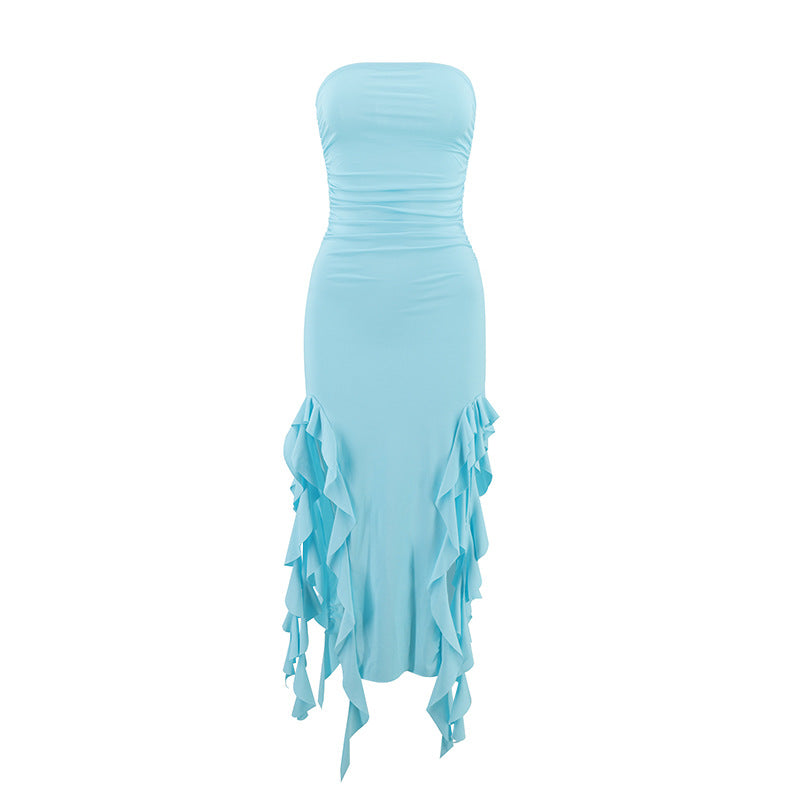 style summer new hot product one-shoulder jellyfish lace dress sexy hottie ur women's clothing