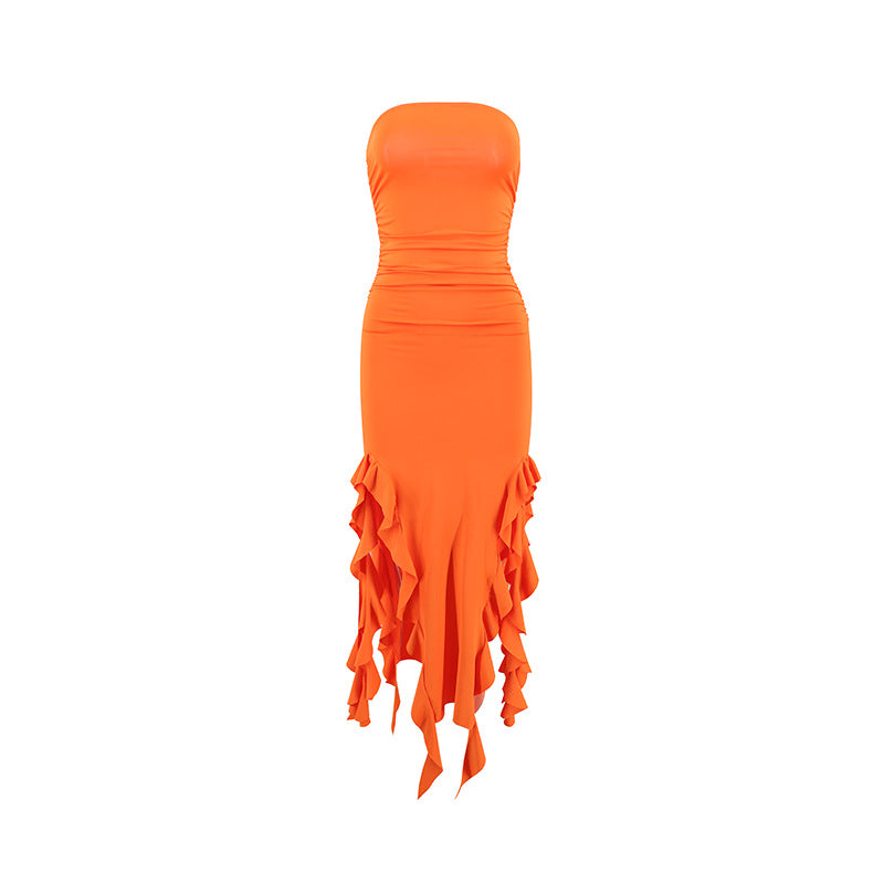 style summer new hot product one-shoulder jellyfish lace dress sexy hottie ur women's clothing