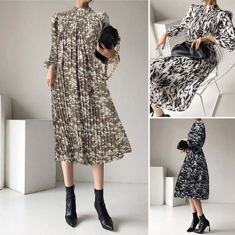 Spring New Retro Bohemian Fashion Printed Pleated Loose Tank Top
