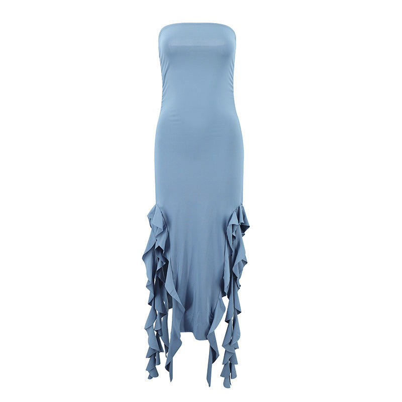 style summer new hot product one-shoulder jellyfish lace dress sexy hottie ur women's clothing