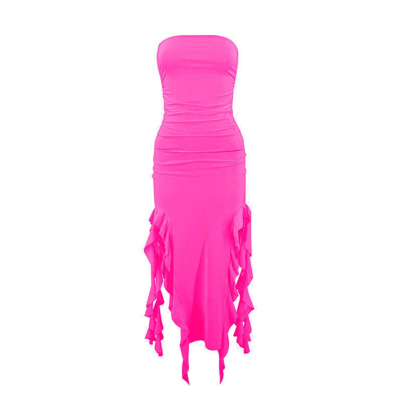 style summer new hot product one-shoulder jellyfish lace dress sexy hottie ur women's clothing