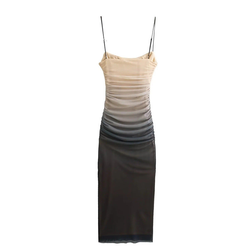 spring new women's clothing  simple retro fashion silk screen printed dress trendy women