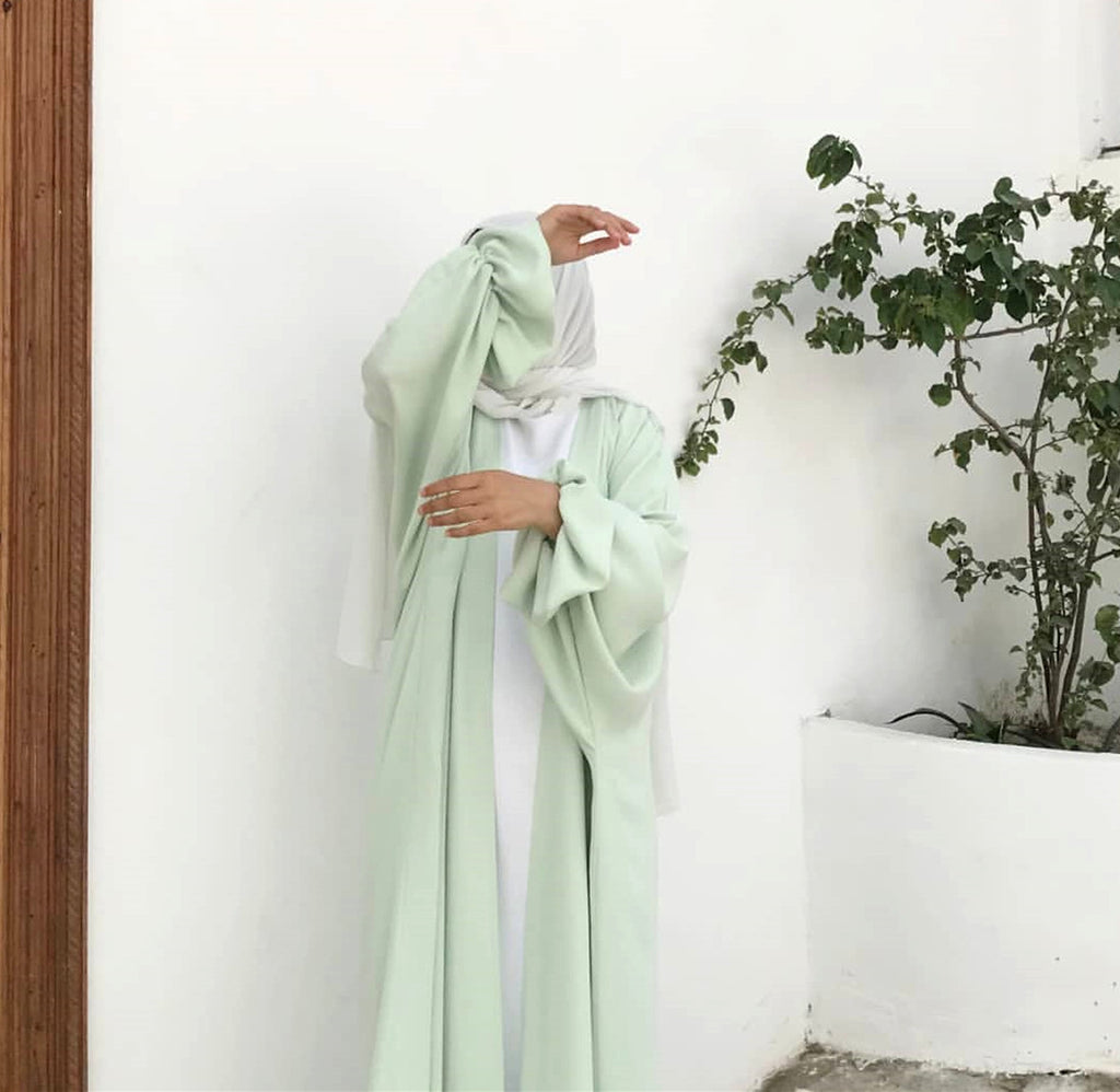 Loriya Puff Sleeve Cardigan, Summer Dubai Elegant Dress LR490
