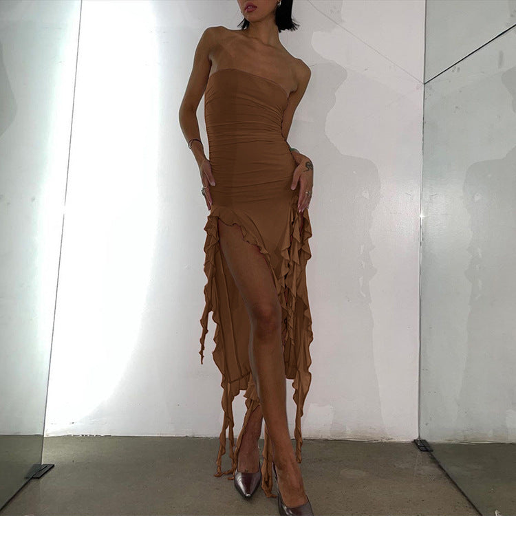 style summer new hot product one-shoulder jellyfish lace dress sexy hottie ur women's clothing
