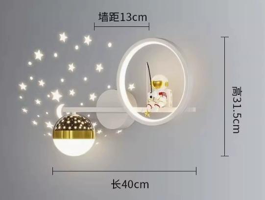 LuxRoyale Star Projection Wall Light For Kids, Moon Glow LED Night Lamp
