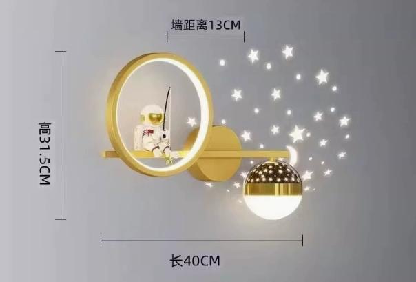 LuxRoyale Star Projection Wall Light For Kids, Moon Glow LED Night Lamp