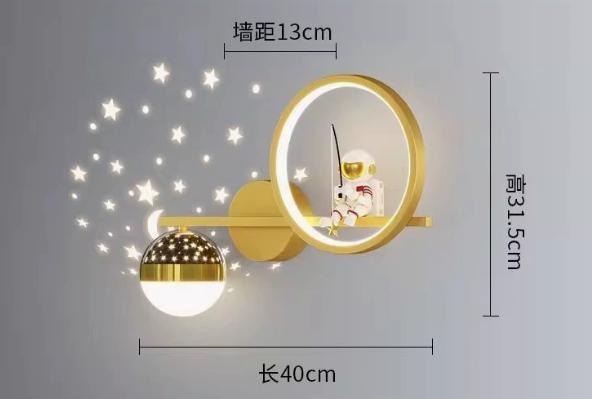 LuxRoyale Star Projection Wall Light For Kids, Moon Glow LED Night Lamp