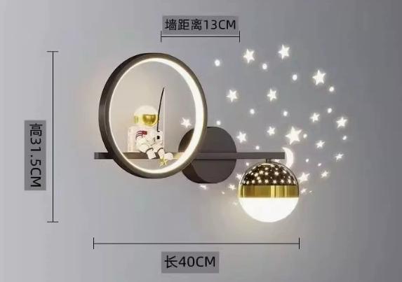 LuxRoyale Star Projection Wall Light For Kids, Moon Glow LED Night Lamp