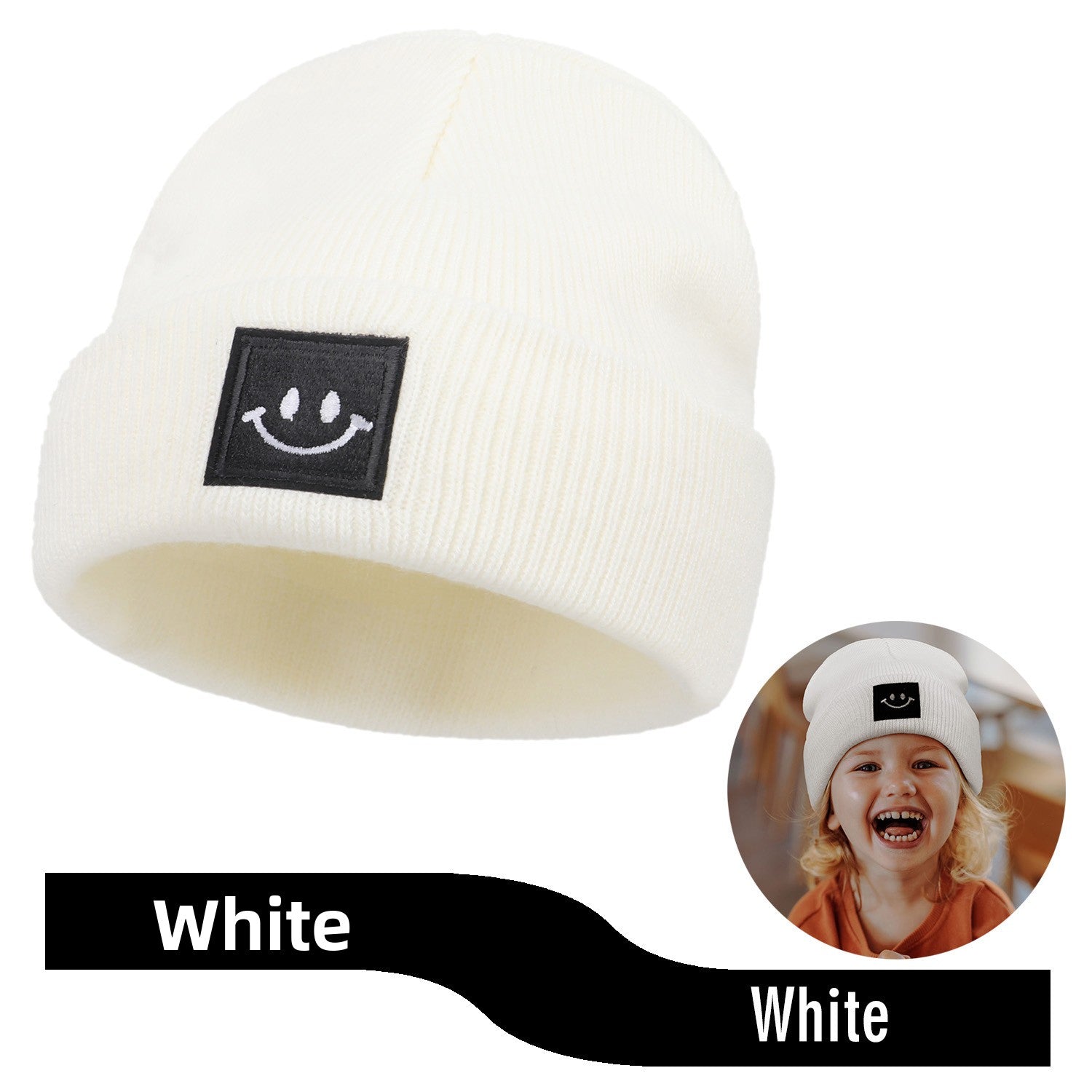 Baby Smiley Baby Knit Hat