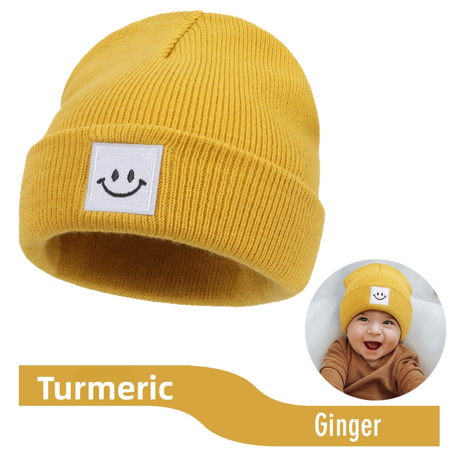 Baby Smiley Baby Knit Hat