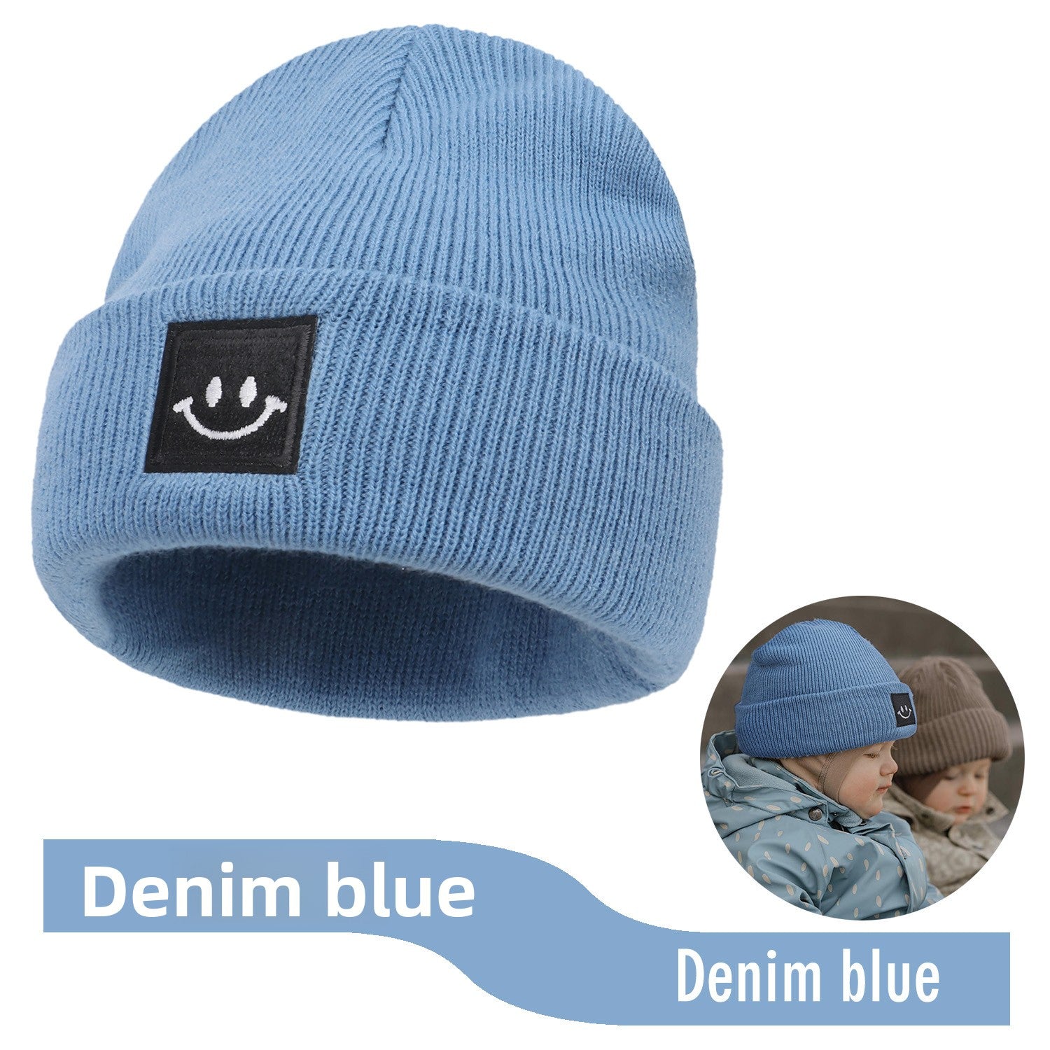 Baby Smiley Baby Knit Hat