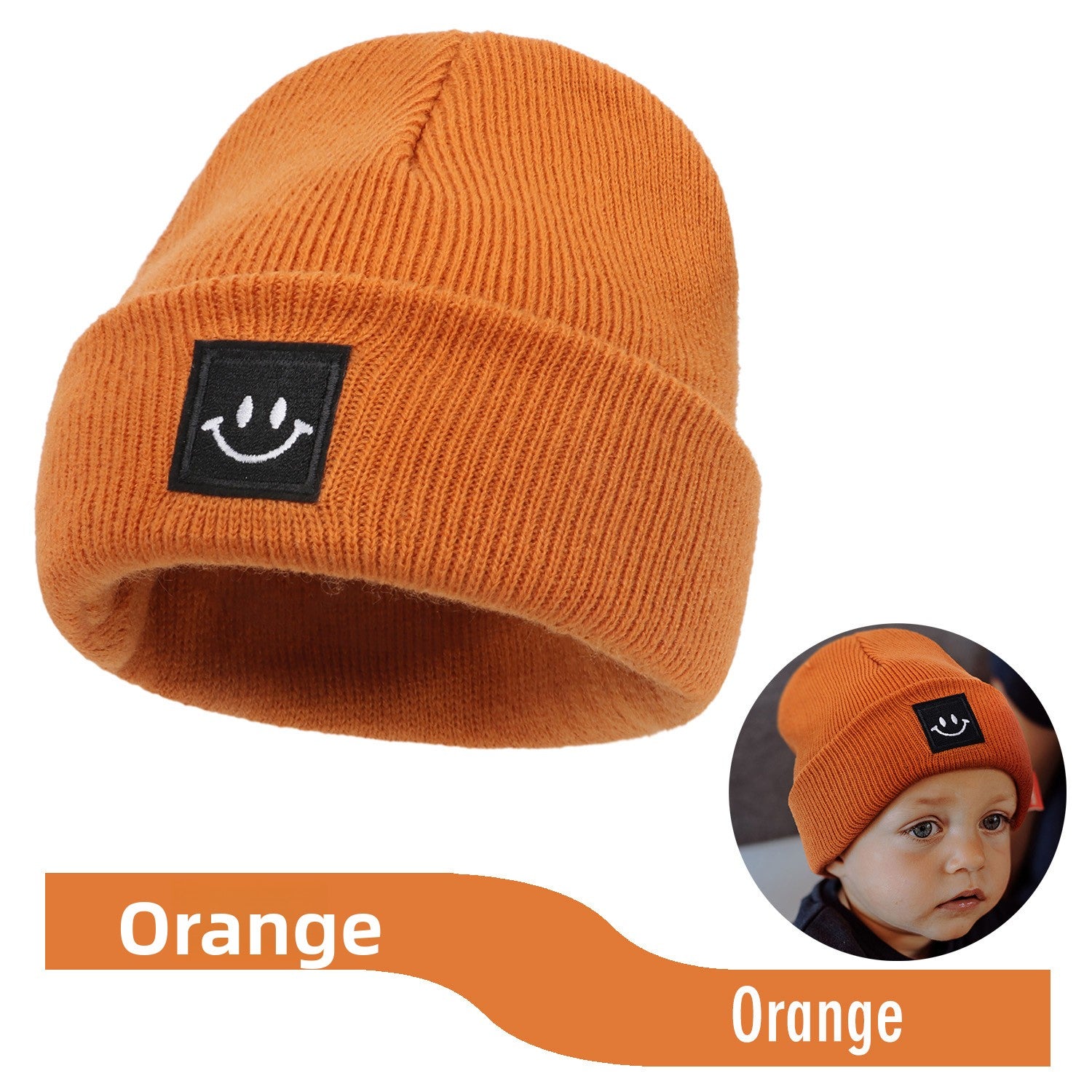 Baby Smiley Baby Knit Hat